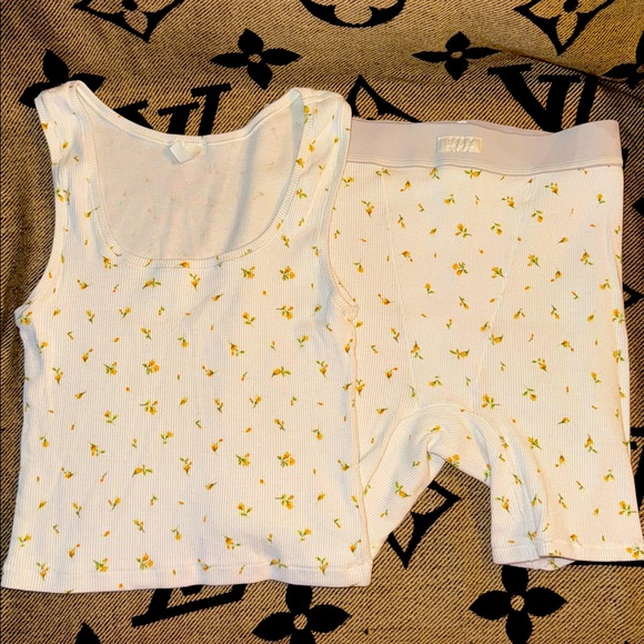 Skims Floral Print Matching Set